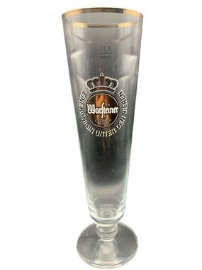 Vintage Warsteiner Premium Verun Pilsner Lager Stem Beer Glass 0.3L Germany